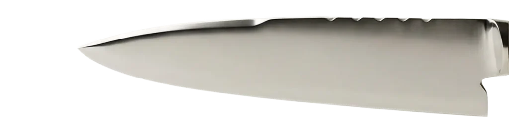 Detalle de hoja artesanal Filopampa, acero duro forjado a mano, mantiene filo y mejora con los años